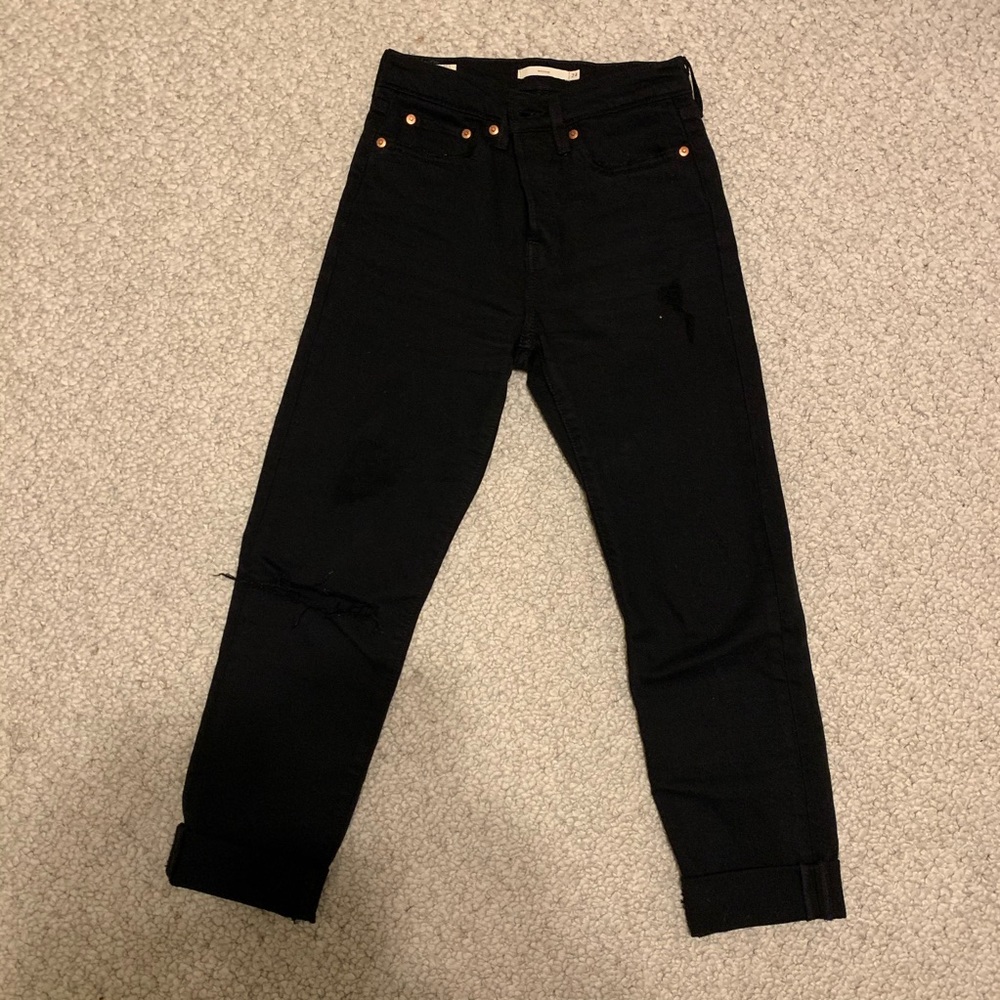 Levi’s wedgie fit black jeans